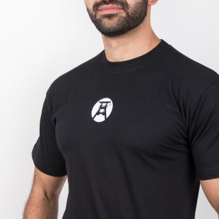 Unisex T-Shirt in Karbon-Schwarz